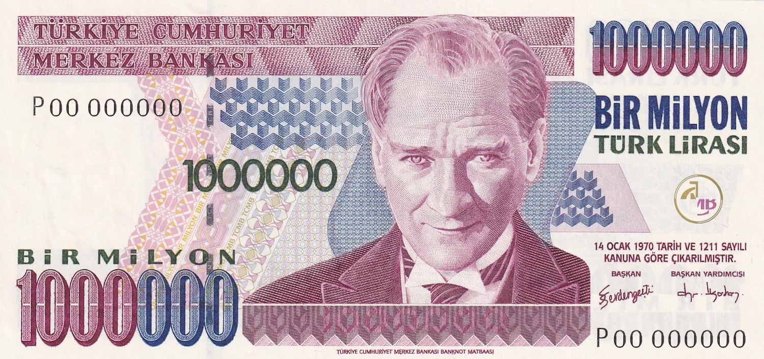 1 Milyon Türk Lirası (E7-Tertip III)